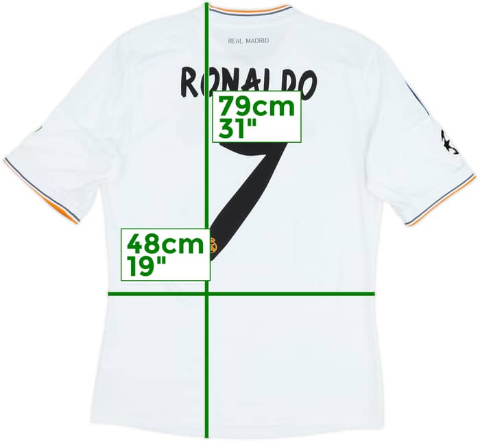 2013-14 Real Madrid Home Shirt Ronaldo #7 - 6/10 - (M)
