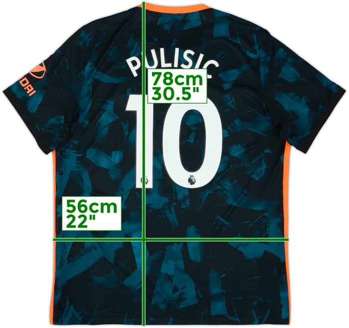 2021-22 Chelsea Third Shirt Pulisic #10 - 8/10 - (XL)