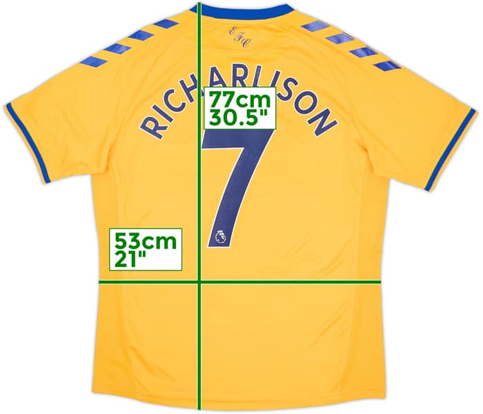 Camiseta de visitante del Everton 2020-21 Richarlison #7 - 6/10 - (XL)