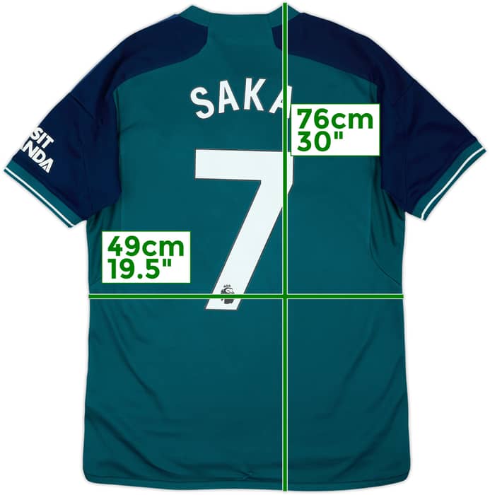 2023-24 Arsenal Third Shirt Saka #7 - 6/10 - (M)