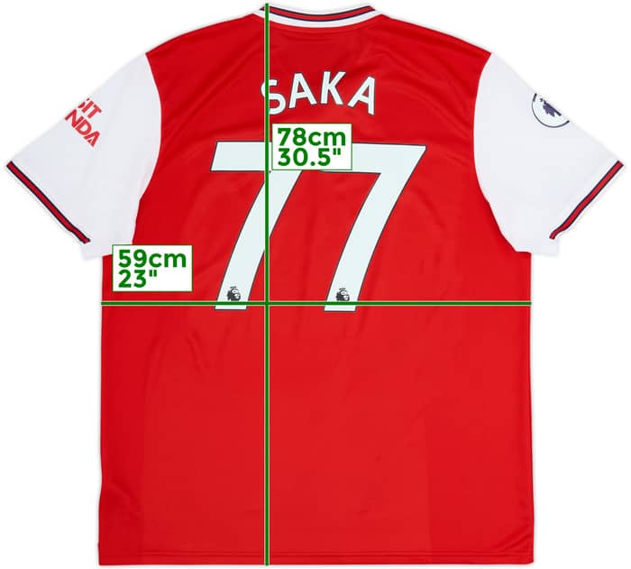 2019-20 Arsenal Camiseta Local Saka #77 - 7/10 - (XL)