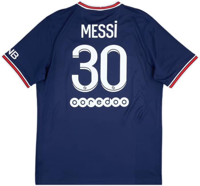 2021-22 Paris Saint-Germain Home Shirt Messi #30 - 9/10 - (L)