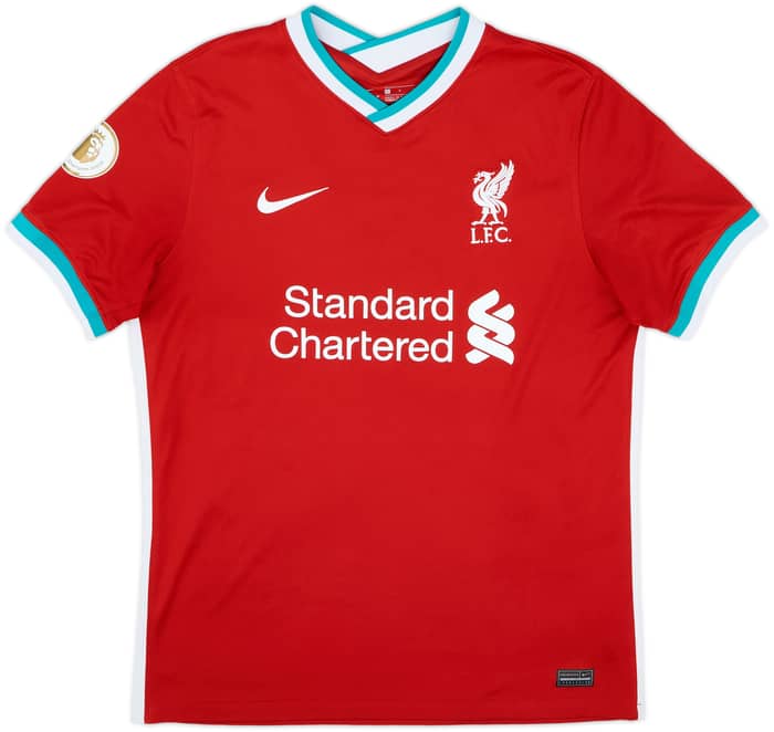 2020-21 Liverpool Home Shirt Virgil #4 - 7/10 - (L)