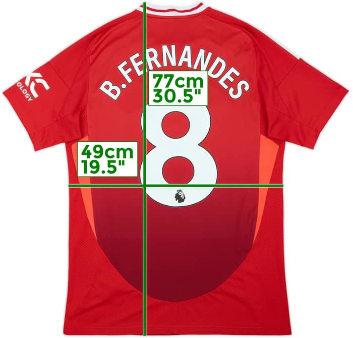 2024-25 Manchester United Home Shirt B.Fernandes #8 - 8/10 - (M)