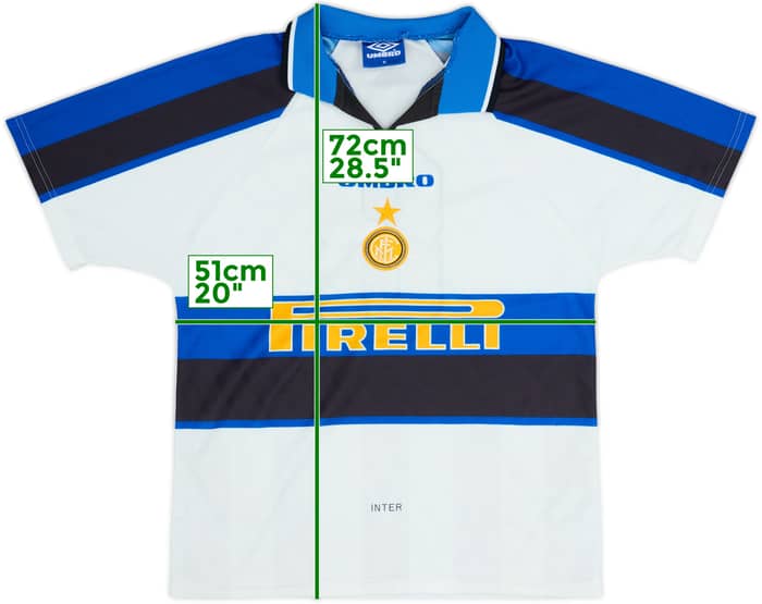 1996-97 Inter Milan Away Shirt #14 - 8/10 - (M)