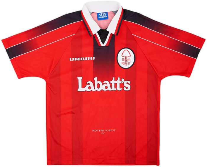 1996-97 Nottingham Forest Home Shirt #9 - 9/10 - (L)