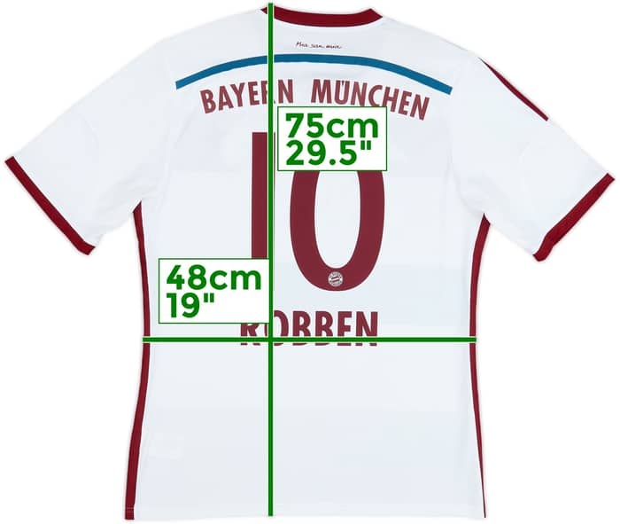 2014-15 Bayern Munich Away Shirt Robben #10 - 6/10 - (M)