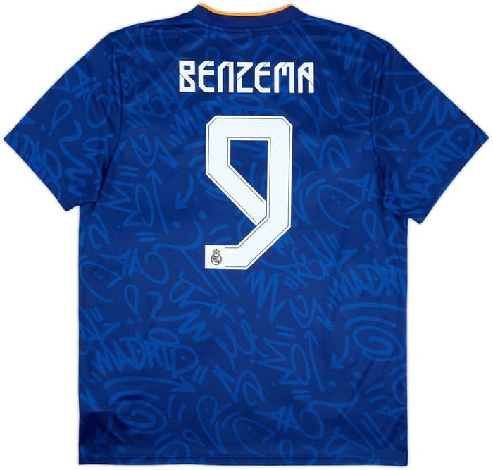 2021-22 Real Madrid Away Shirt Benzema #9 - 10/10 - (L)