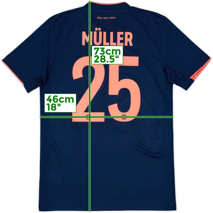 2019-20 Bayern Munich Third Shirt Muller #25 - 8/10 - (S)