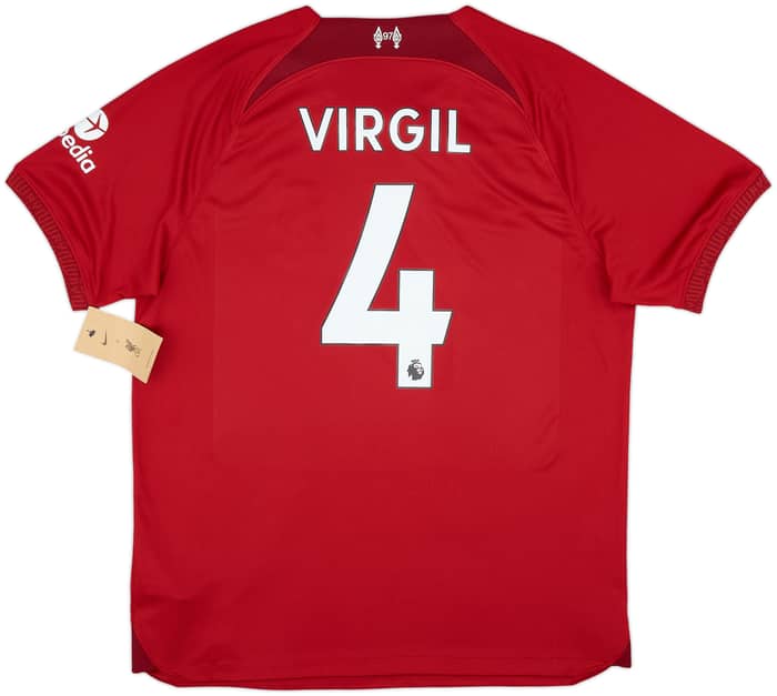 2022-23 Liverpool Home Shirt Virgil #4 (L)