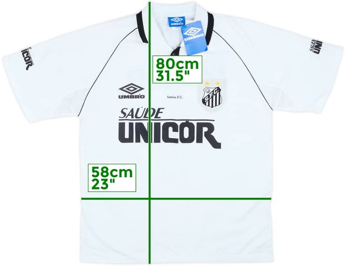 Camiseta de local del Santos 1997 (L)