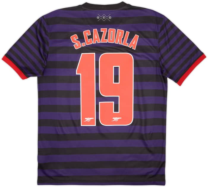 2012-13 Arsenal Visitante Camiseta S.Cazorla #19 - 6/10 - (M)