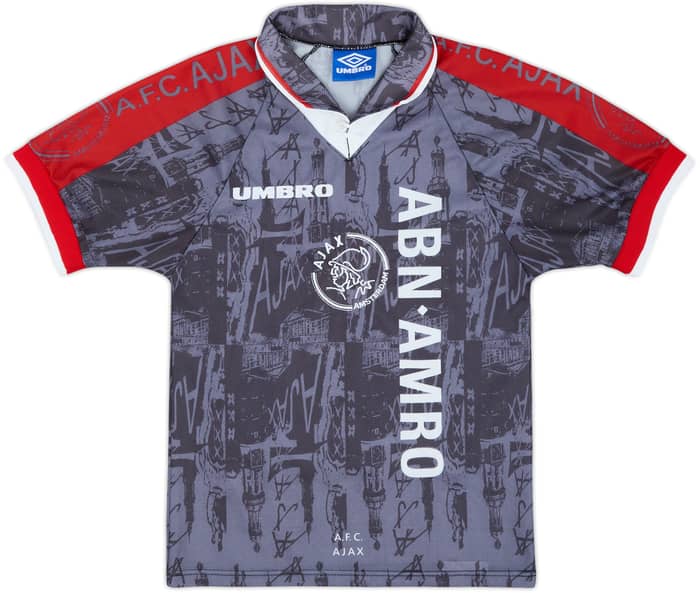 1996-97 Ajax Away Shirt Kluivert #9 - 8/10 - (L.Boys)