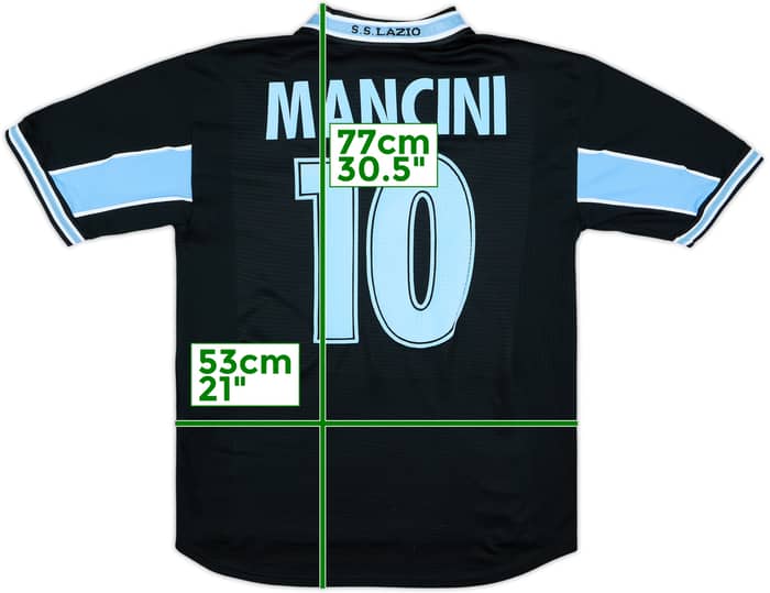 Camiseta de visitante de Lazio 1998-99 Mancini #10 - 6/10 - (M)