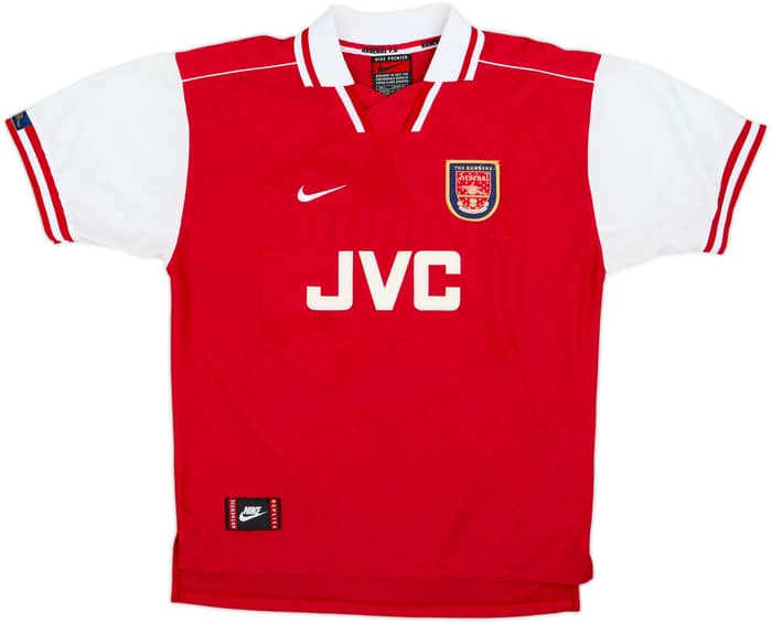1996-98 Arsenal Home Shirt Bergkamp #10 - 8/10 - (L)