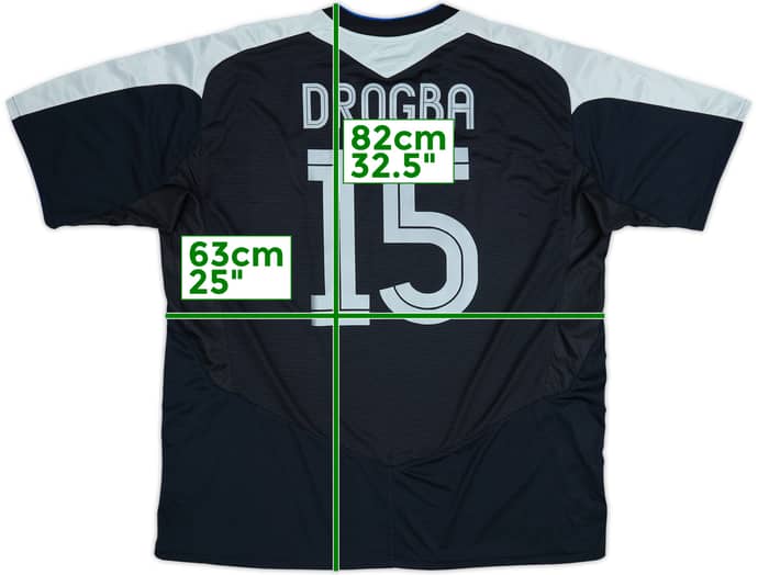 2004-05 Chelsea Away Shirt Drogba #15 - 9/10 - (3XL)