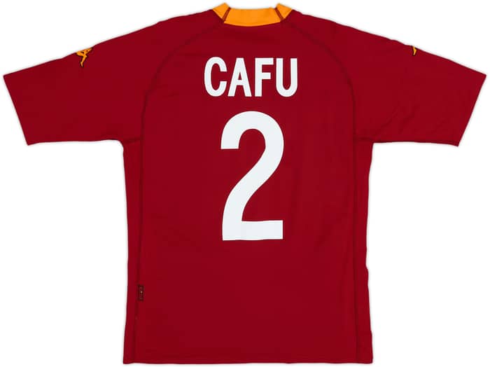 2002-03 Roma Home Shirt Cafu #2 - 6/10 - (L)