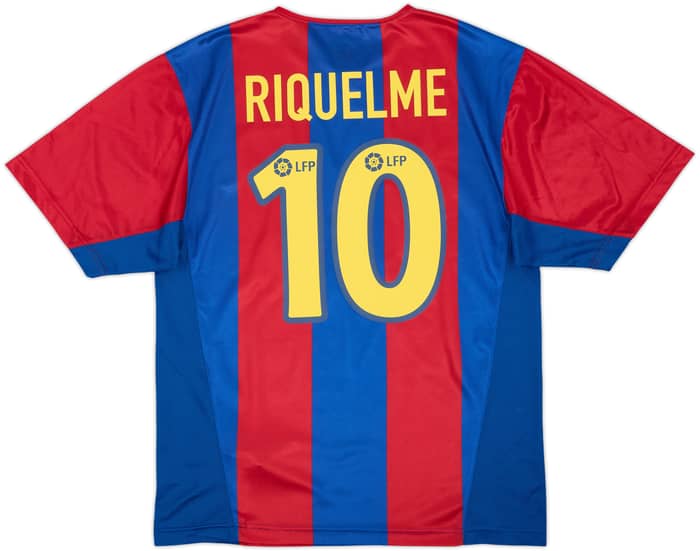 2002-03 Barcelona Basic Home Shirt Riquelme #10 - 9/10 - (M)