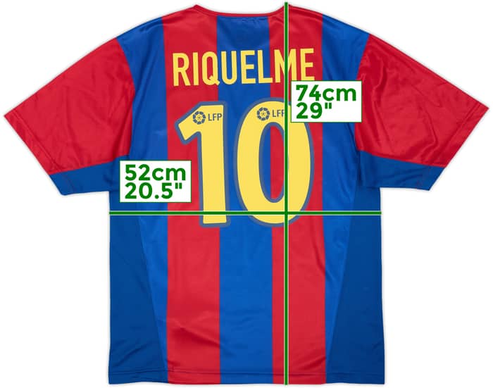 2002-03 Barcelona Basic Home Shirt Riquelme #10 - 9/10 - (M)