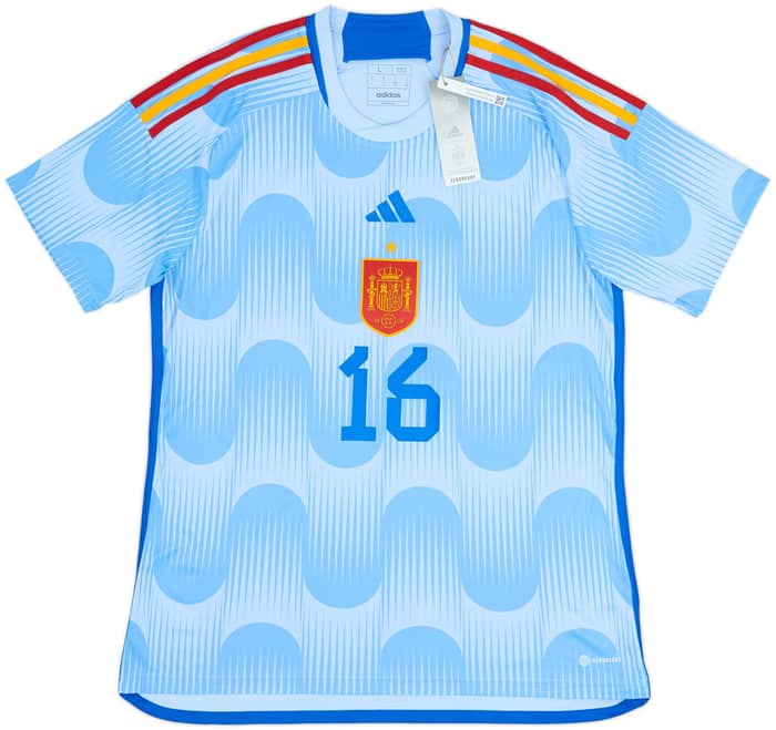 2022-23 Spain Away Shirt Rodrigo #16 (L)