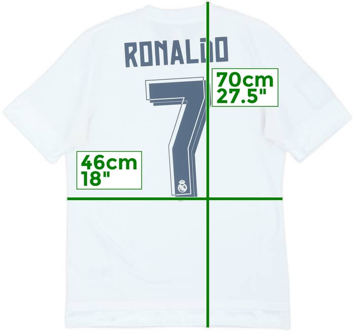 2015-16 Real Madrid Home Shirt Ronaldo #7 - 7/10 - (S)