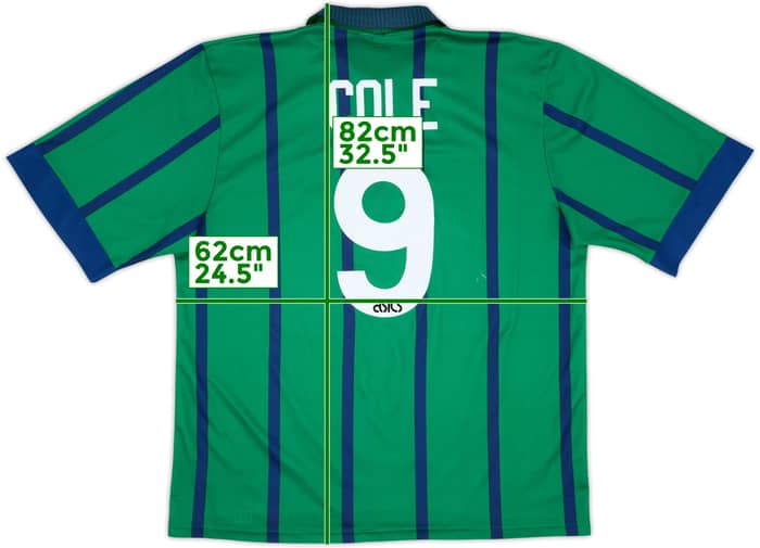 1994-95 Newcastle Third Shirt Cole #9 - 6/10 - (XXL)