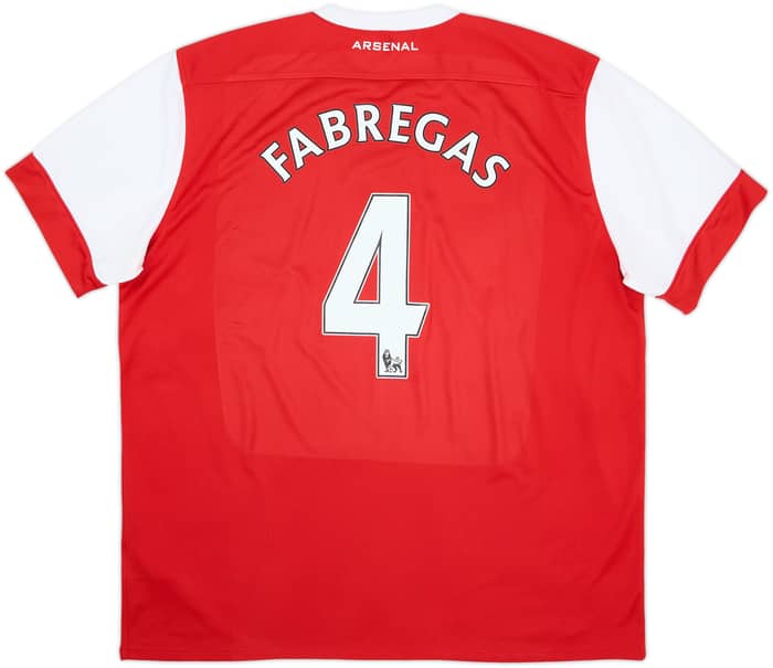 2010-11 Arsenal Home Shirt Fabregas #4 - 6/10 - (XXL)