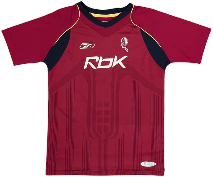 Camiseta de visitante del Bolton 2006-08 Nolan #4 - 7/10 - (Niños L)