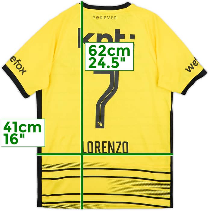 2022-23 Young Boys Signed Home Shirt Lorenzo #7 - 8/10 - (L.Boys)