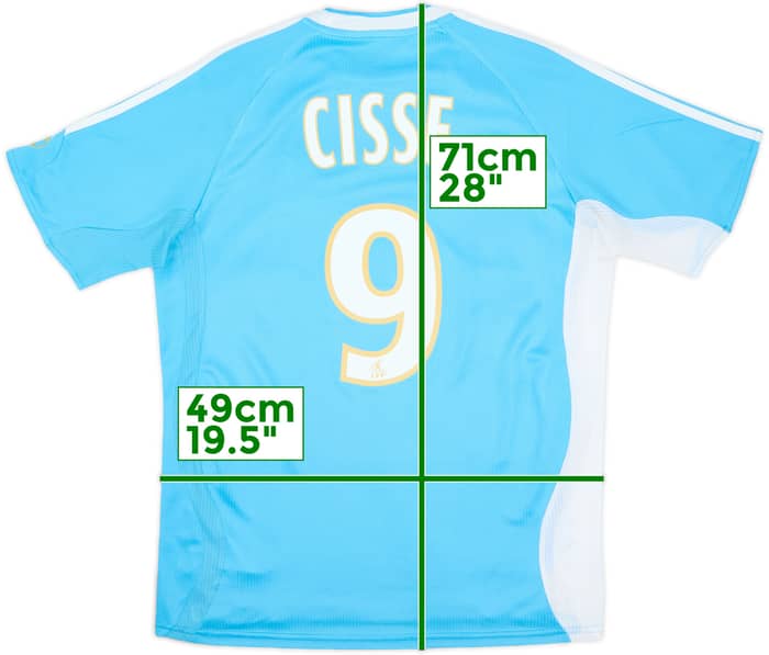 2006-07 Olympique Marseille Away Shirt Cisse #9 - 8/10 - (S)