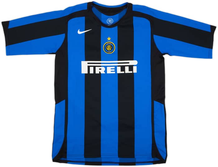 2005-06 Inter Milan Home Shirt Adriano #10 - 6/10 - (XL.Boys)