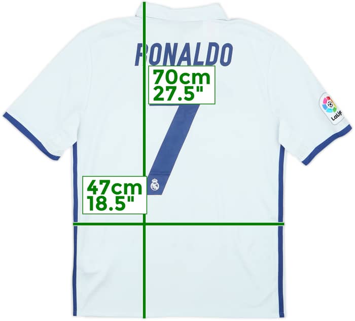 2016-17 Real Madrid Home Shirt Ronaldo #7 - 4/10 - (M)