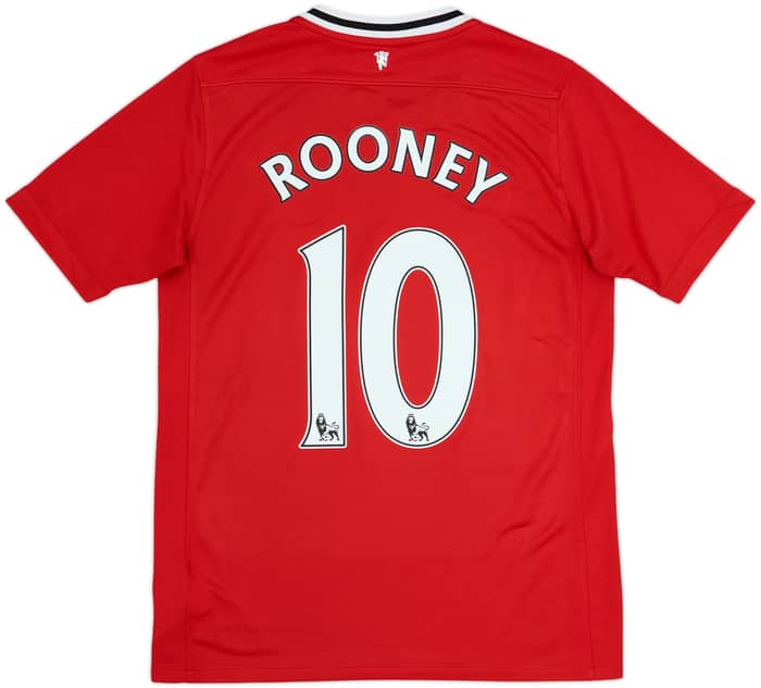 2011-12 Manchester United Home Shirt Rooney #10 - 8/10 - (XL.Boys)
