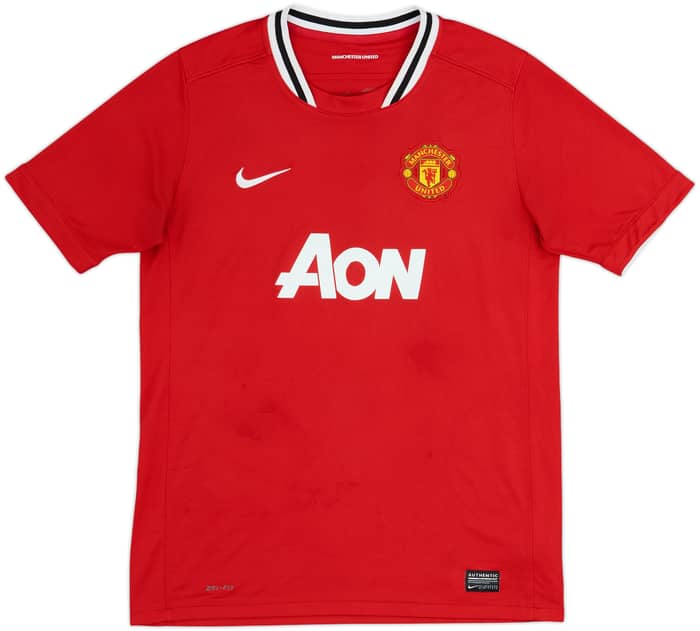 2011-12 Manchester United Home Shirt Rooney #10 - 8/10 - (XL.Boys)