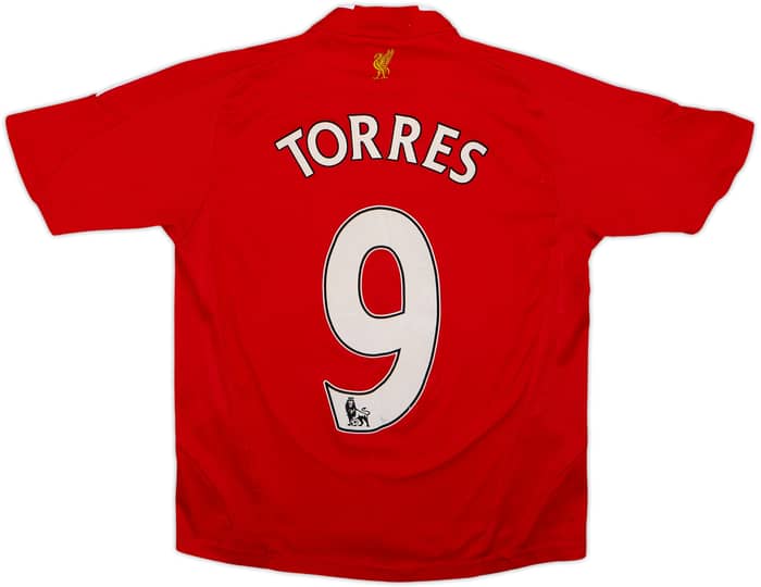 2008-10 Liverpool Home Shirt Torres #9 - 6/10 - (M.Boys)