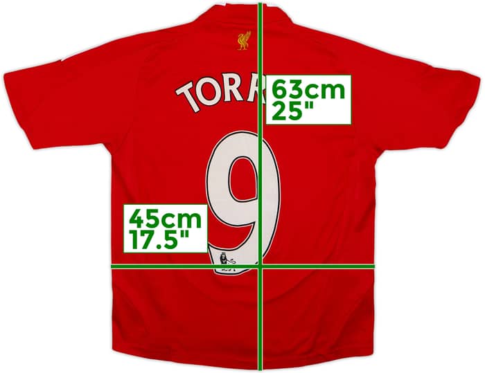 2008-10 Liverpool Home Shirt Torres #9 - 6/10 - (M.Boys)