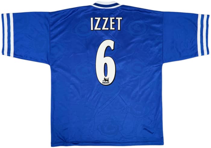 1996-98 Leicester Home Shirt Izzet #6 - 9/10 - (XL)
