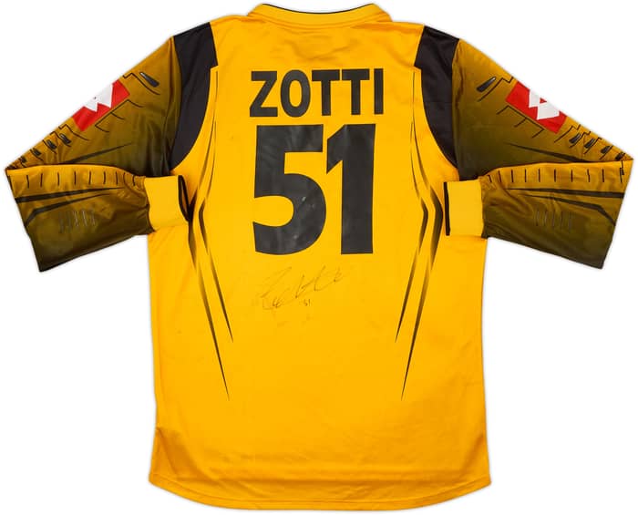 2005-06 Ascoli Signed GK Shirt Zotti #51 - 7/10 - (XXL)