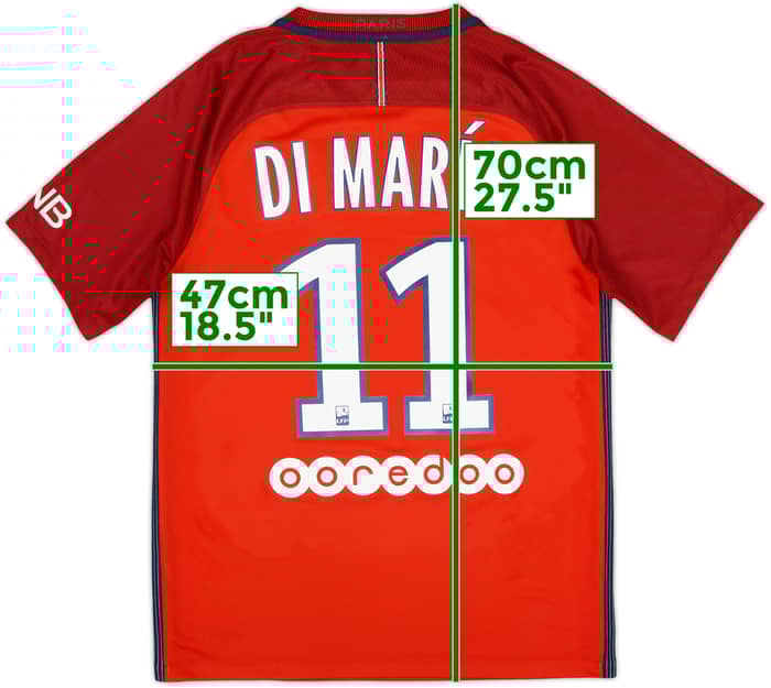 2016-17 Paris Saint-Germain Away Shirt Di Maria #11 - 10/10 - (S)