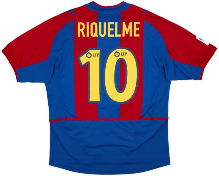 2002-03 Barcelona Home Shirt Riquelme #10 - 7/10 - (M)