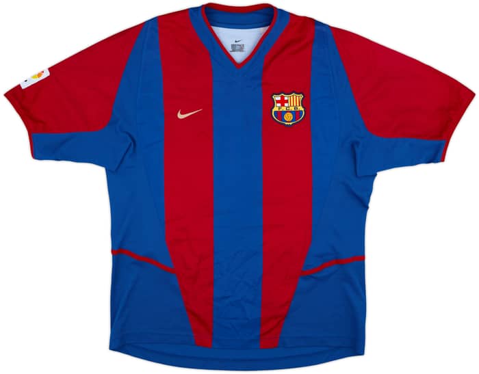 2002-03 Barcelona Home Shirt Riquelme #10 - 7/10 - (M)
