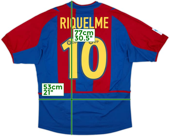 2002-03 Barcelona Home Shirt Riquelme #10 - 7/10 - (M)