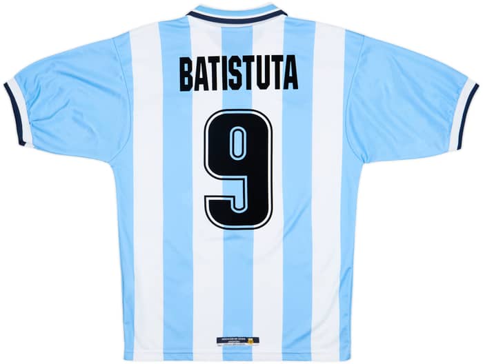 1999-00 Argentina Home Shirt Batistuta #9 - 9/10 - (S)