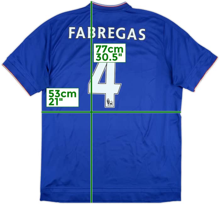 2015-16 Chelsea Home Shirt Fabregas #4 - 5/10 - (XL)