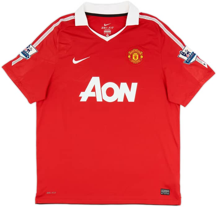 2010-11 Manchester United Home Shirt Rooney #10 - 9/10 - (XL)