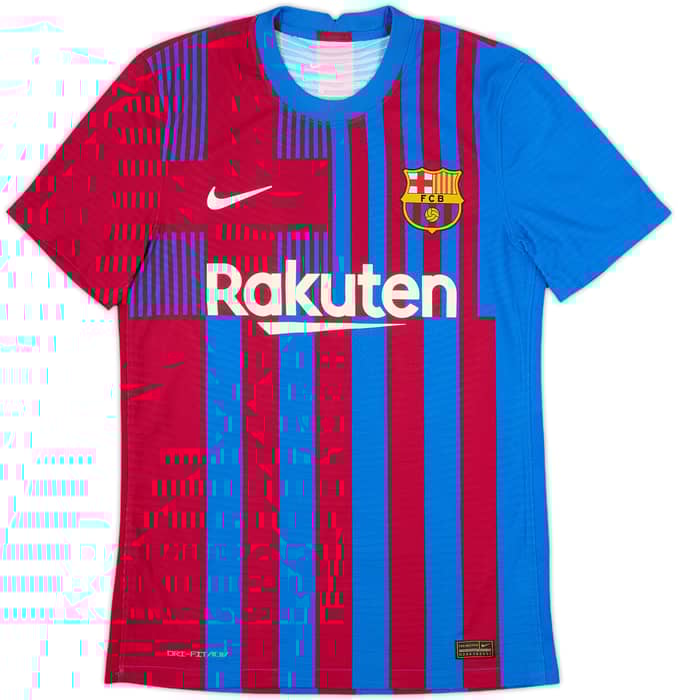 2021-22 Barcelona Authentic Home Shirt - 10/10 - (S)