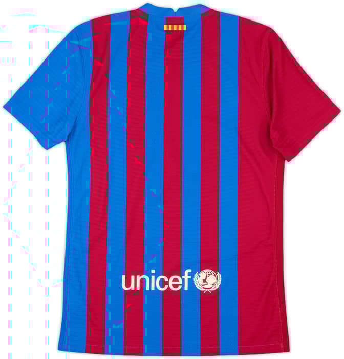 2021-22 Barcelona Authentic Home Shirt - 10/10 - (S)