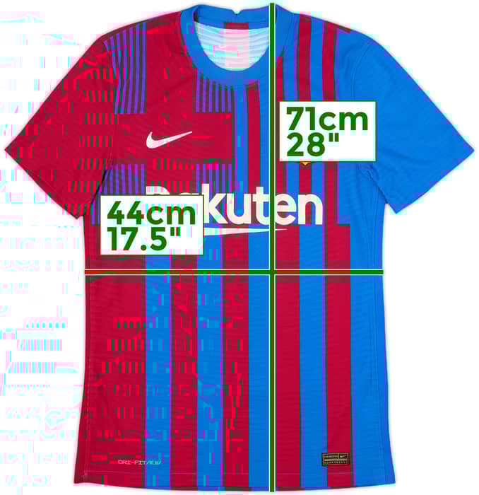 2021-22 Barcelona Authentic Home Shirt - 10/10 - (S)