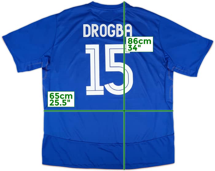 2005-06 Chelsea Centenary Home Shirt Drogba #15 - 8/10 - (3XL)