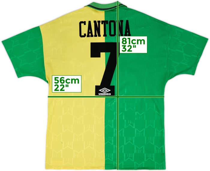 1992-94 Manchester United Third Shirt Cantona #7 - 6/10 - (XL)